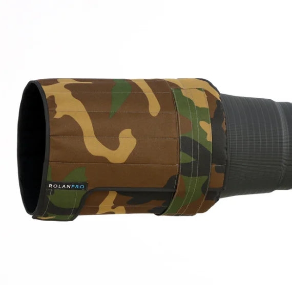 ROLANPRO Lens Hood Telephoto Lens Folding Hood for Canon Nikon Sigma Tamron 400mm f/2.8, 600mm f/4, 800mm f/5.6 SLR (L) No.6 camouflage China Mainland