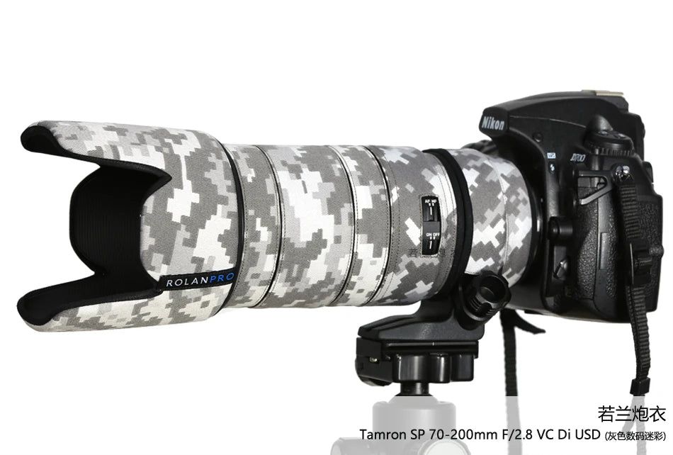 ROLANPRO Lens Coat for Tamron SP 70-200mm F2.8 VC Di USD (A009) Camouflage Lens Clothing Rain Cover Lens Case