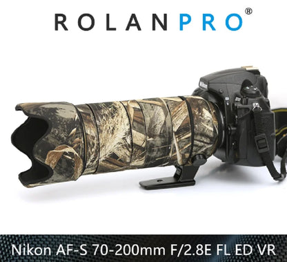 ROLANPRO Waterproof Lens Camo Coat for Nikkor Nikon AF-S 70-200mm f/2.8E FL ED VR lens Protective Sleeve Case Lenses&Accessories