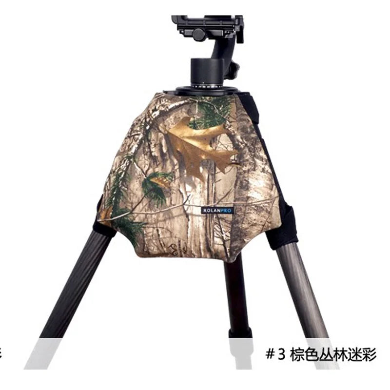 ROLANPRO Camera Camouflage Rain Cover Raincoat for Universal Tripod Shoulder Pads Camera Guns Clothing LEOFOTO Gitzo Benro