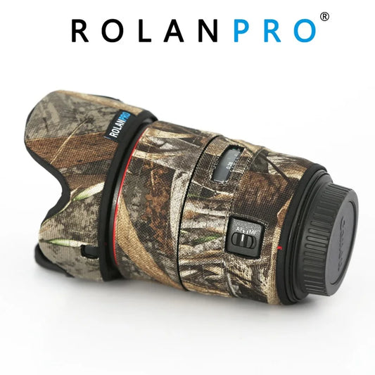 ROLANPRO Lens Coat for Canon EF 35mm f1.4L II USM Camouflage Rain Cover Lens Protective Sleeve Guns Case Photography Clothing