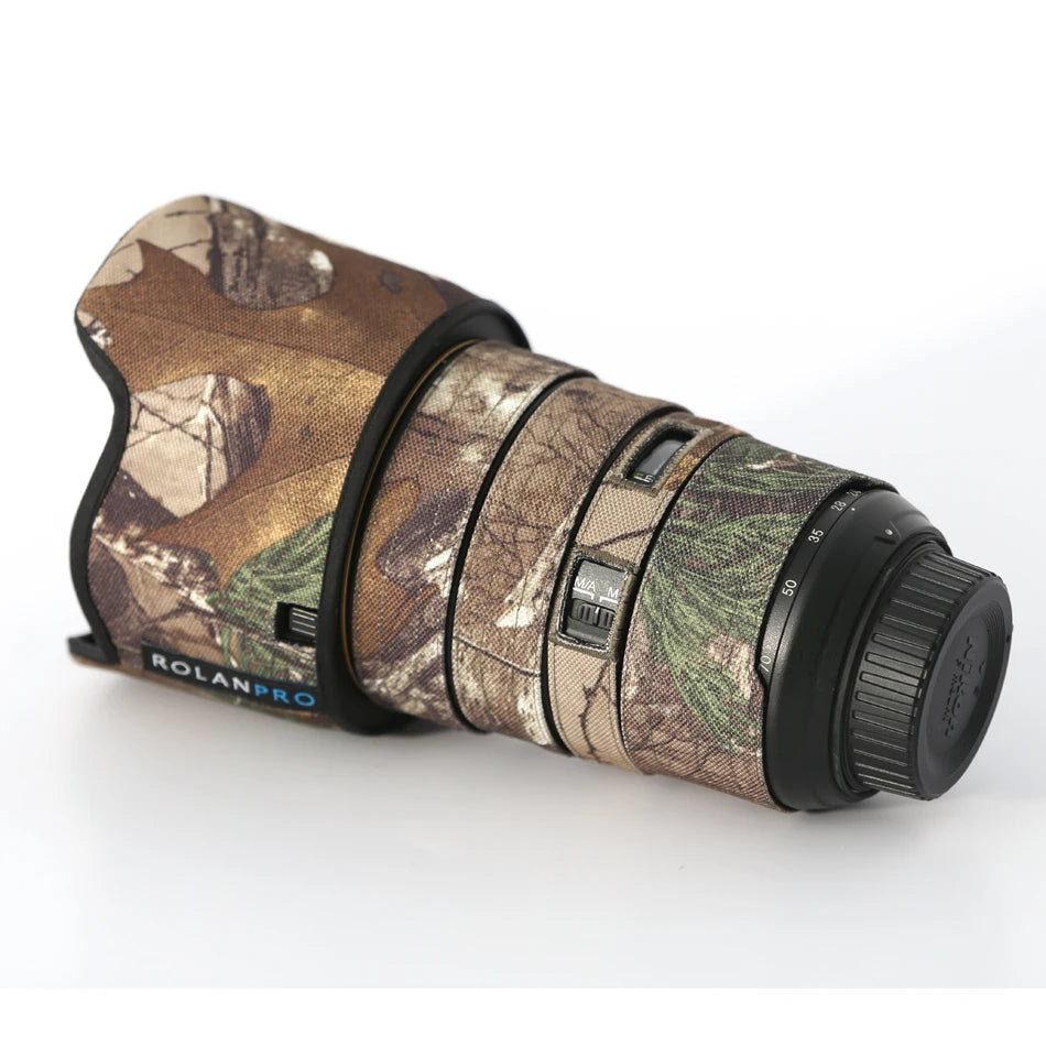 ROLANPRO Waterproof Lens Coat for Nikon AFS 24-70mm F2.8G Lens Protective Sleeve Guns Cover Protection Case Clothing DSLR Jungle waterproof China Mainland