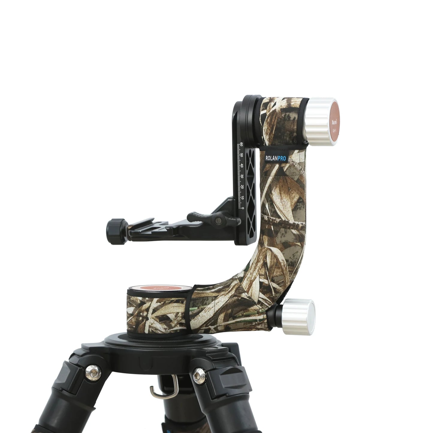 ROLANPRO Tripod Head Camouflage Sleeve/Protective Case for XILETU XGH-1 Gimbal Head Telephoto (Not Including Gimbal Head) Grass camouflage China Mainland