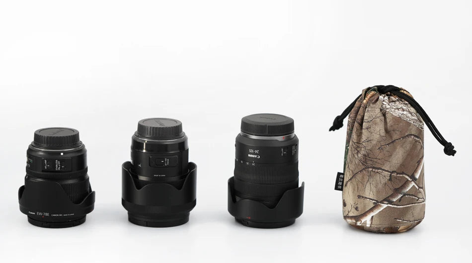 ROLANPRO Lens Bag Storage Bag Liner Bag For Canon Nikon Sony Sigma Tamron Olympus Fujifilm Lens DSLR Camera Lens
