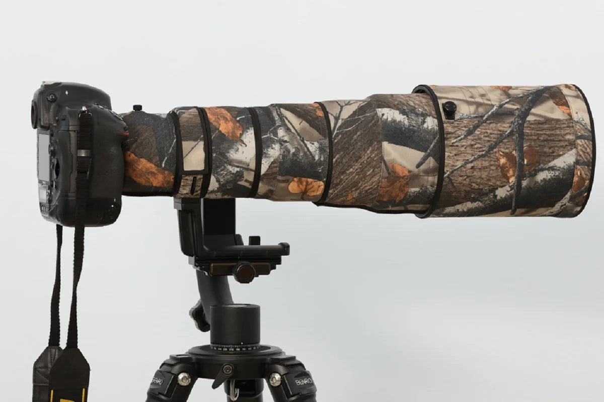 ROLANPRO Lens Cover for Nikon AF-S 500mm f/4G ED VR (I and II) Nylon Camouflage Lens Clothing Rain Cover Lens Sleeve Guns Case