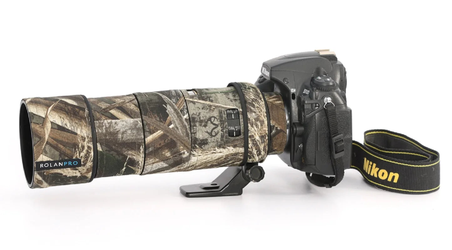 ROLANPRO Waterproof Lens Cover for Nikon AF-S 300mm F/4D ED Camouflage Coat lens Sleeve Guns Case DSLR