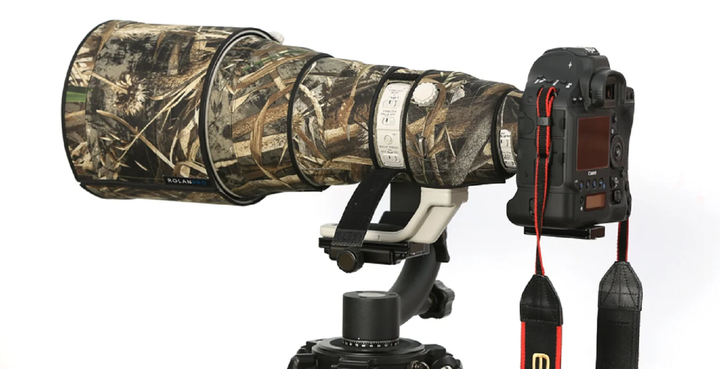 ROLANPRO Lens Camouflage Coat for Canon EF 400mm F/2.8 L IS II USM Lens Protective Sleeve Guns Case Canon 400f2.8 ii Coat