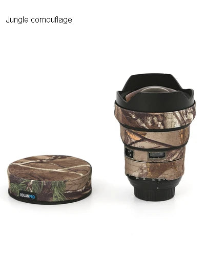 ROLANPRO Lens Coat for Nikon AFS 14-24mm F/2.8G ED Camouflage Rain Cover Lens Sleeve Guns Clothing Photography Case Jungle waterproof China Mainland