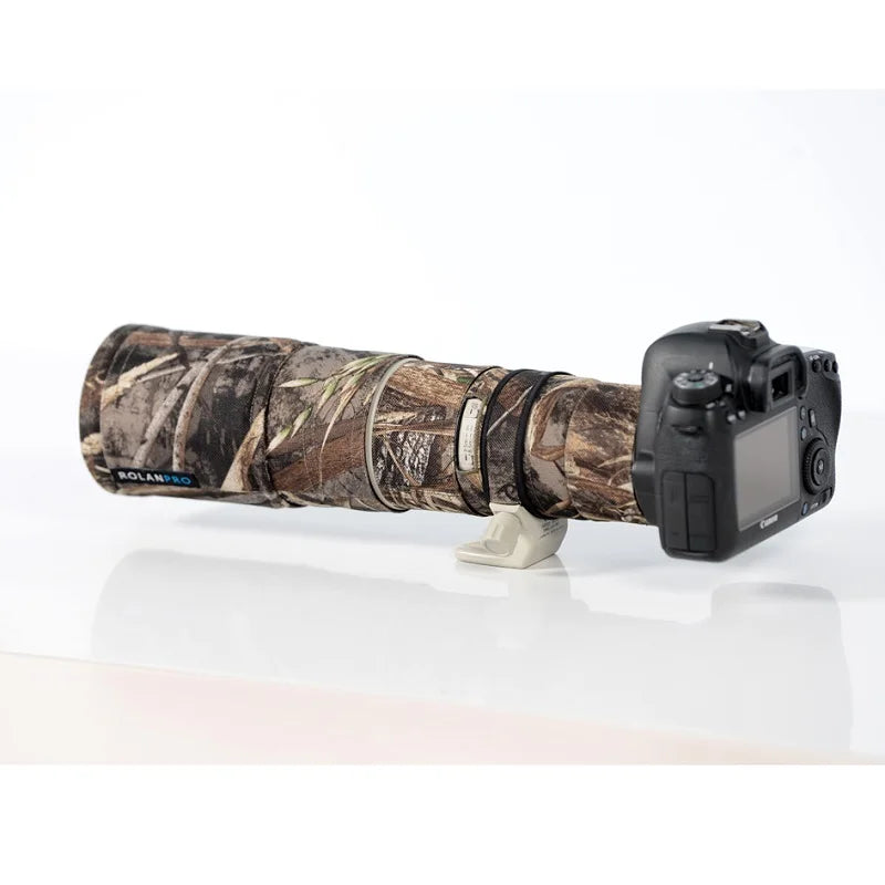 ROLANPRO Waterproof Lens Camouflage Cover for Canon EF 400mm F/5.6 L USM Coat Lens Protective Sleeve Guns Case DSLR Bag
