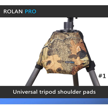 ROLANPRO Camera Camouflage Rain Cover Raincoat for Universal Tripod Shoulder Pads Camera Guns Clothing LEOFOTO Gitzo Benro shouler