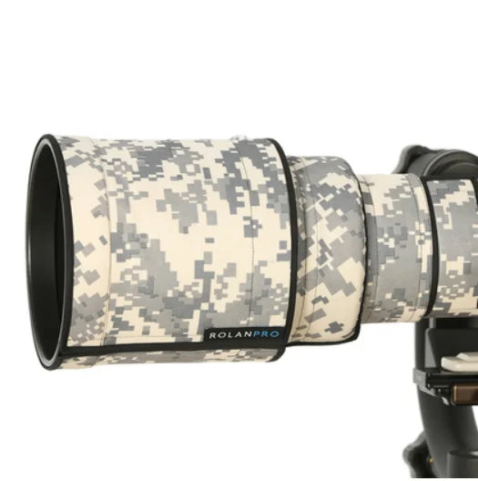 ROLANPRO Camouflage Lens Coat for Sigma APO 150-500mm f/5-6.3 DG OS HSM Guns Case Lens Protective Sleeve Sigma 150 500mm Case Grey Digital China Mainland
