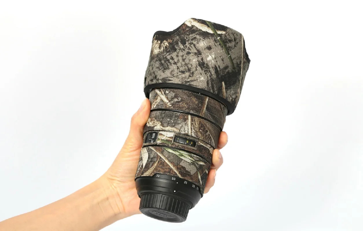 ROLANPRO Waterproof Lens Coat for Nikon AFS 24-70mm F2.8G Lens Protective Sleeve Guns Cover Protection Case Clothing DSLR