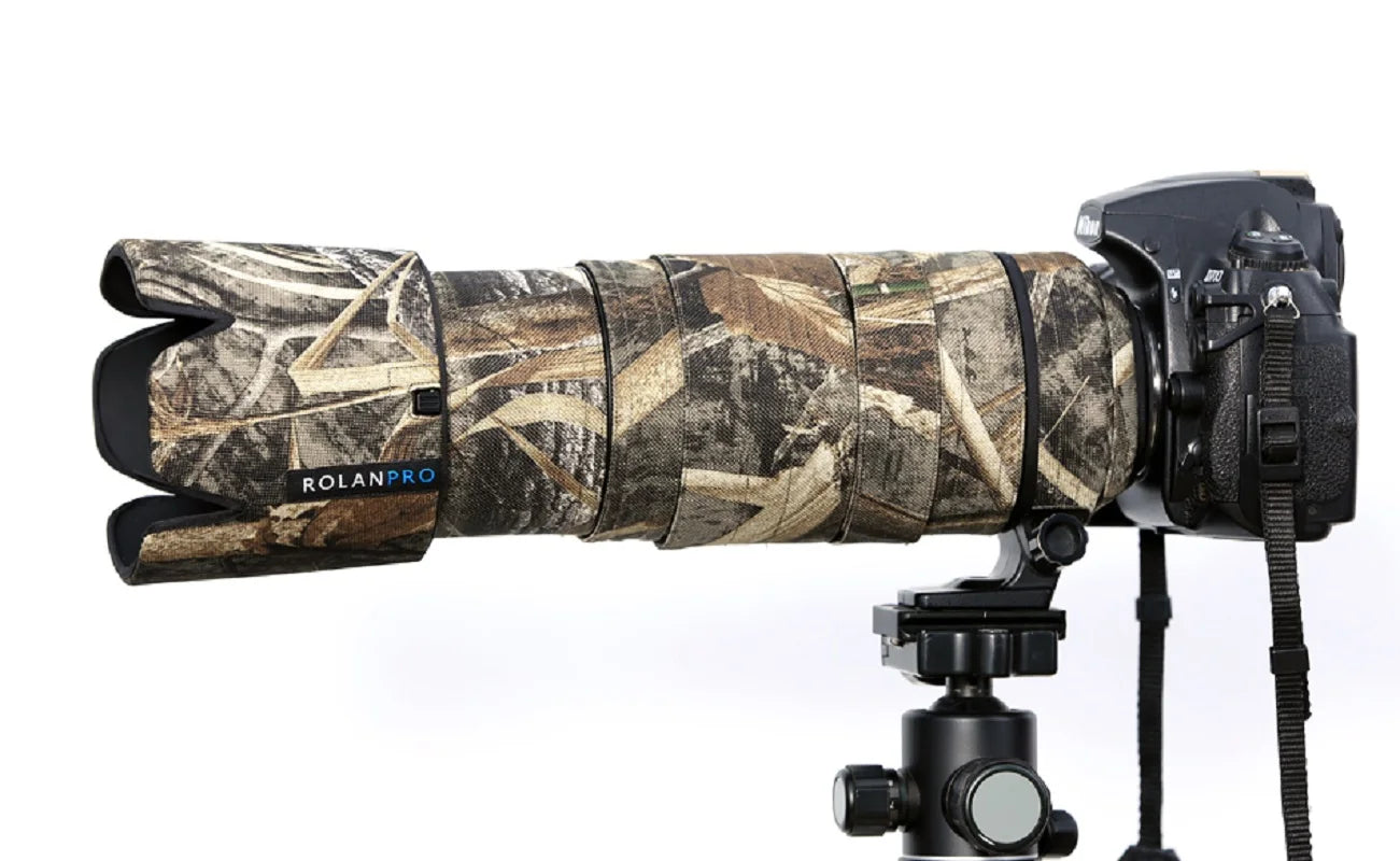 ROLANPRO Waterproof Lens Camouflag Coat for Nikon AFS 80-400mm F4.5-5.6 G ED VR Lens Cover Case Protective Sleeve Rain Cover