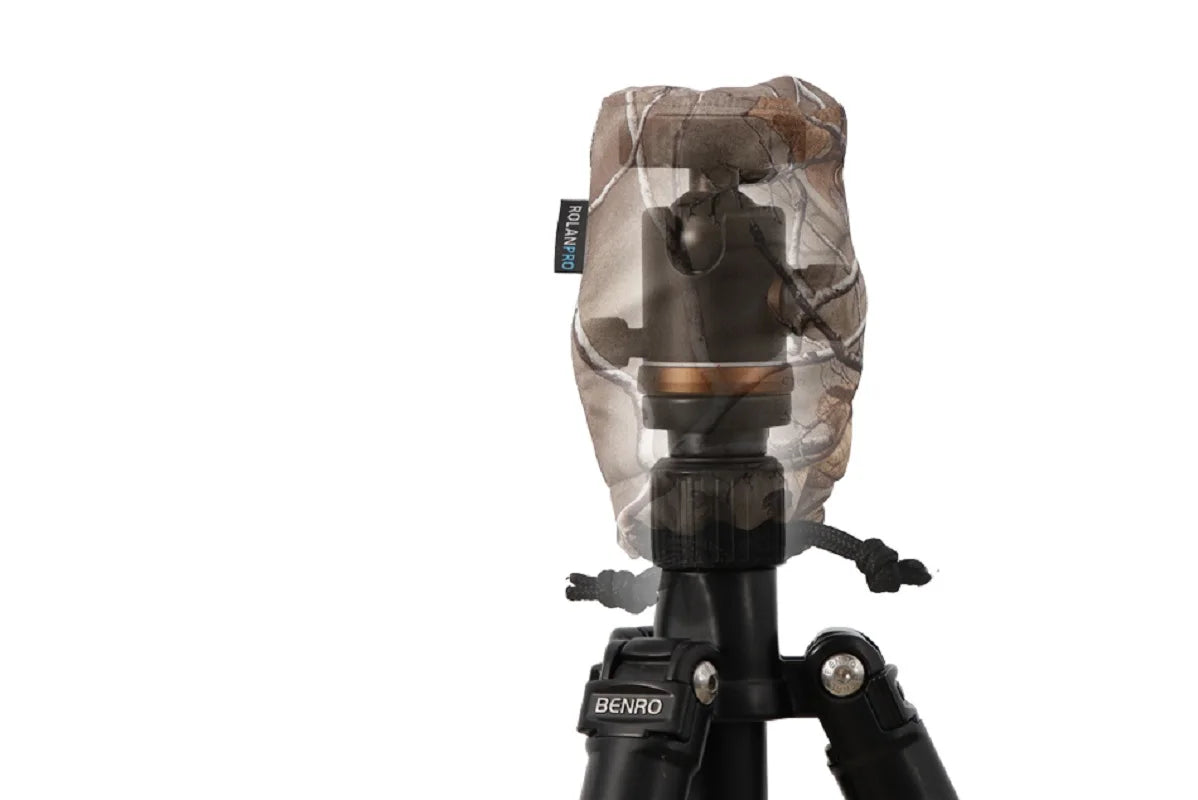 ROLANPRO Waterproof Camouflage Dustproof Camera Bag for Ballhead Tripod Head Bag Leofoto Sunwayfoto RRS Benro Fotopro Compatible