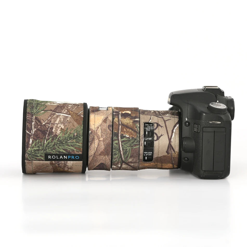 ROLANPRO Lens Cover for Canon EF 100mm f2.8L IS USM Camouflage Rain Cover Lens Sleeve Guns Case Photography Clothing Jungle Waterproof China Mainland