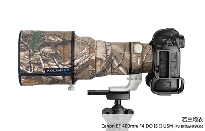 ROLANPRO Waterproof Lens Camouflage Coat for Canon EF 400mm F4 DO IS II USM Lens Cover Protective Sleeve Guns Case
