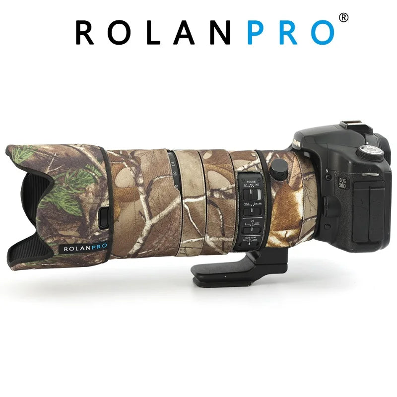 ROLANPRO Waterproof Lens Coat for Sigma 70-200mm F/2.8 Sport Camou Rain Cover Lens Protective Sleeve Photography Case