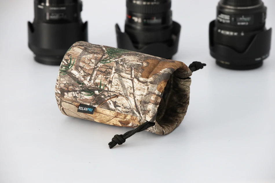 ROLANPRO Lens Bag Storage Bag Liner Bag For Canon Nikon Sony Sigma Tamron Olympus Fujifilm Lens DSLR Camera Lens