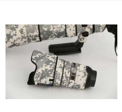 ROLANPRO Lens Coat for Nikon AFS 24-70mm F/2.8E ED VR Camouflage Cover Lens Protective Sleeve Guns Clothing Photography Case Gray waterproof China Mainland