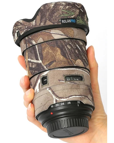 ROLANPRO Lens Coat for Canon EF 16-35mm F/2.8L III USM Camouflage Rain Cover Lens Protective Sleeve Guns Clothing Photography Jungle Waterproof China Mainland