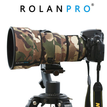 ROLANPRO Waterproof Lens Camo Coat for Nikon AF-S 200mm f/2G ED VR I and II Generations Lens Protective Sleeve Case Lens Cover