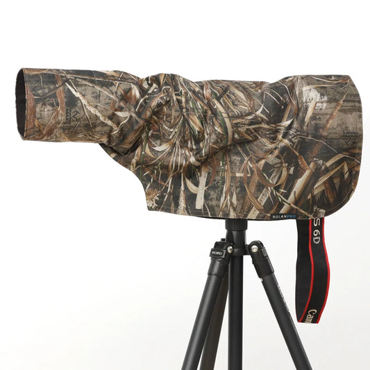 ROLANPRO XS Rain Cover Raincoat for Canon RF 100-500mm Telephoto Sony 100-400mm Rain Coat Sigma 150-600mm Rainproof Cover