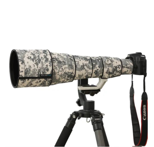 ROLANPRO Lens Camouflage Coat for Canon EF 600mm F/4 L IS II USM Lens Protective Sleeve Guns Case Lens Cover Camera Bag dslr UCP Waterproof China Mainland