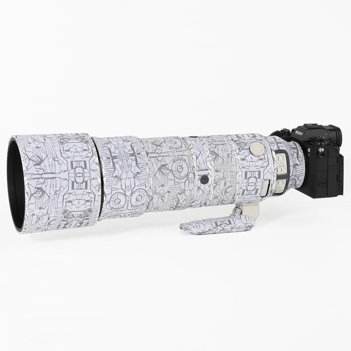 CHASING BIRDS Ver. IV Lens Camouflage Coat For Sony 200-600 mm G OSS Waterproof and Rainproof lens protective cover SEL 200600 Electric White