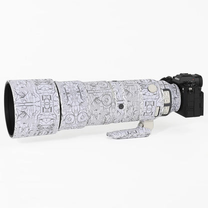 CHASING BIRDS Ver. IV Lens Camouflage Coat For Sony 200-600 mm G OSS Waterproof and Rainproof lens protective cover SEL 200600 Electric White