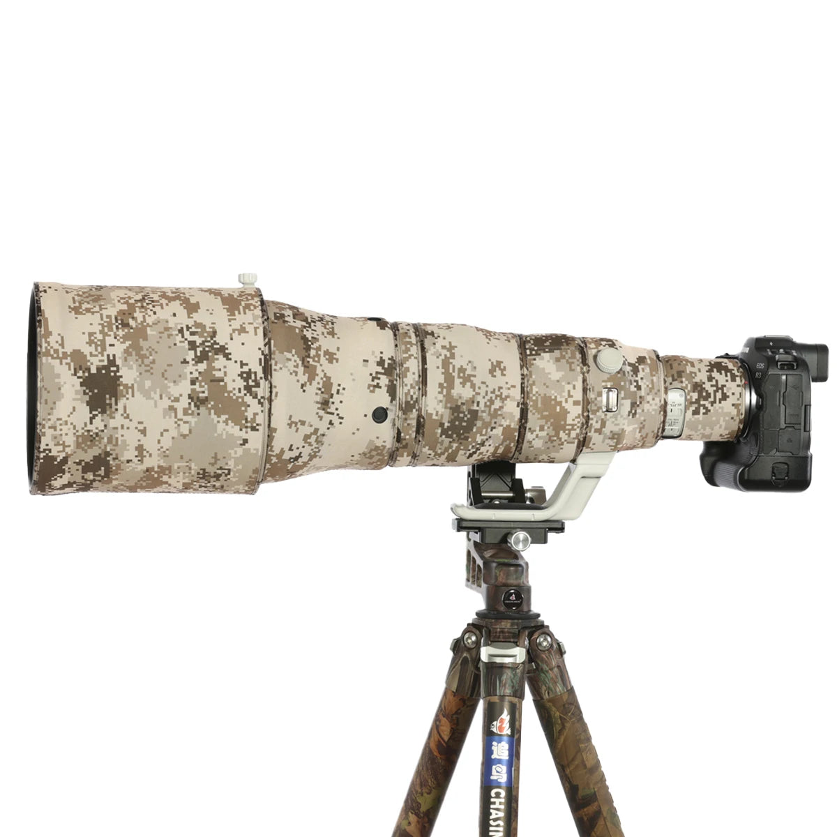 CHASING BIRDS camouflage lens coat for CANON RF 600mm F4 L IS USM waterproof and rainproof lens protective cover canon rf 600mm Brown Grid China Mainland