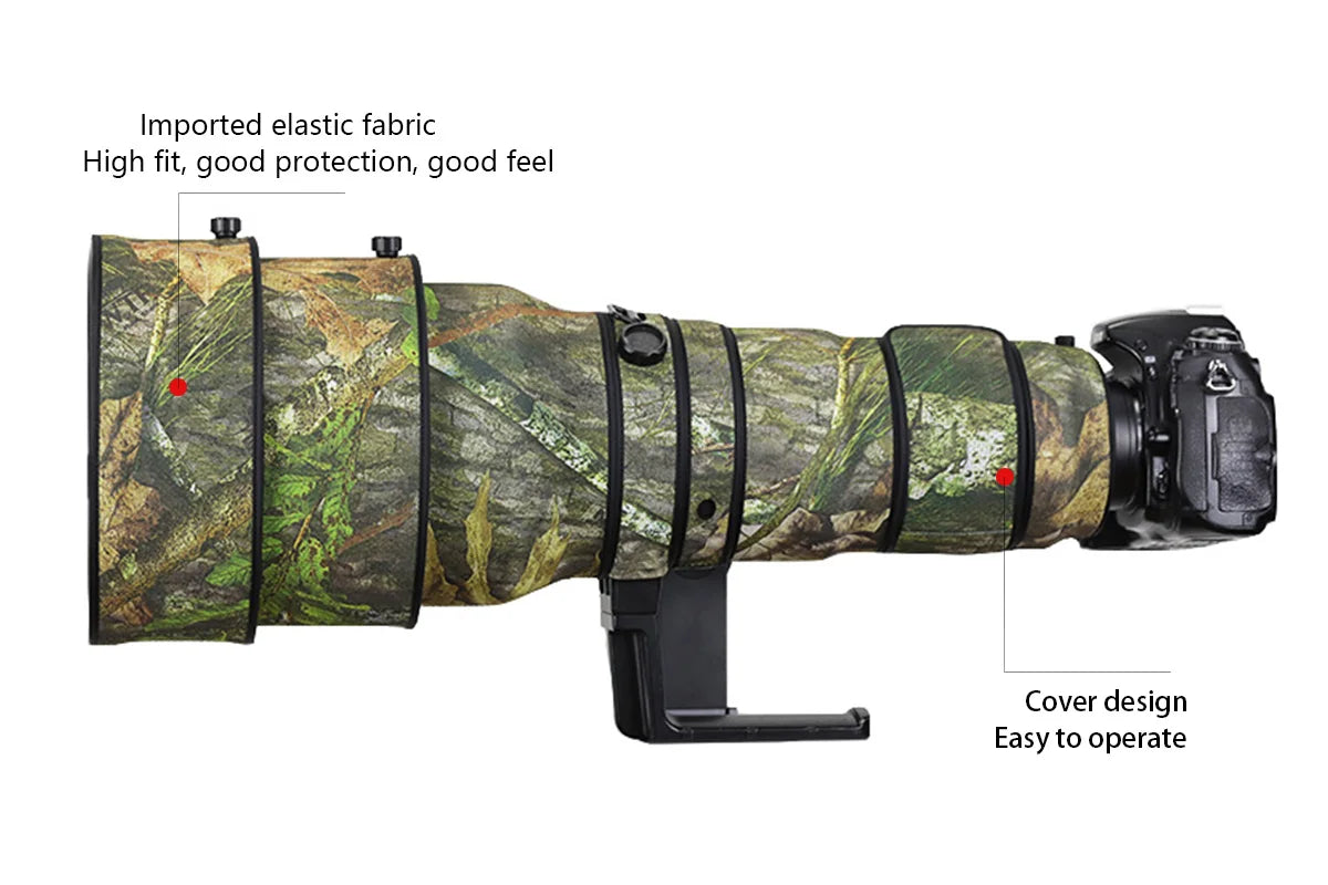CHASING BIRDS Lens Coat for Nikon AF-S 400mm F2.8G ED VR – Waterproof Camo Cover
