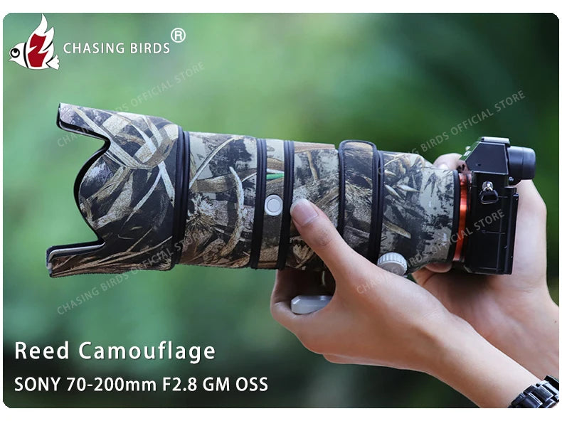 CHASING BIRDS camouflage lens coat for SONY FE 70 200 F2.8 GM waterproof and rainproof lens protective cover sony 70200mm gm oss Reed China Mainland