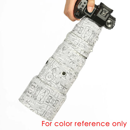 CHASING BIRDS Version IV Lens Camouflage Coat for SONY FE 135 mm F1.8 GM waterproof and rainproof lens protective cover Electric White China Mainland