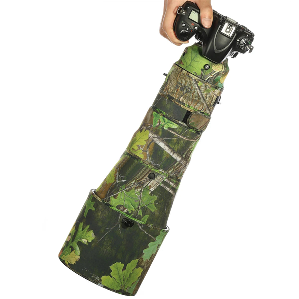 CHASING BIRDS camouflage lens coat for NIKON AF-S 400mm F2.8 E FL ED VR elastic waterproof and rainproof lens protective cover Green leaf China Mainland
