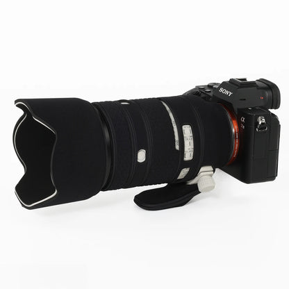 CHASING BIRDS camouflage lens coat for Sony FE 70-200mm F4 Macro G OSS II waterproof and rainproof elastic lens protect cover Classic Black