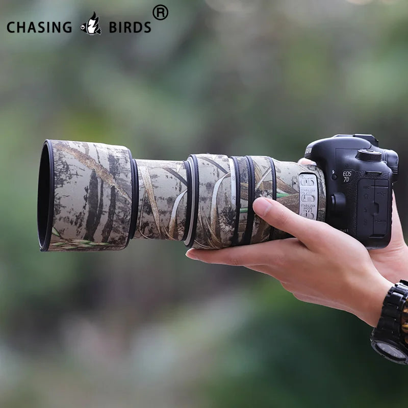 CHASING BIRDS camouflage lens coat for CANON EF 70-300mm IS waterproof and rainproof lens protective cover ef 70300mm lens cover