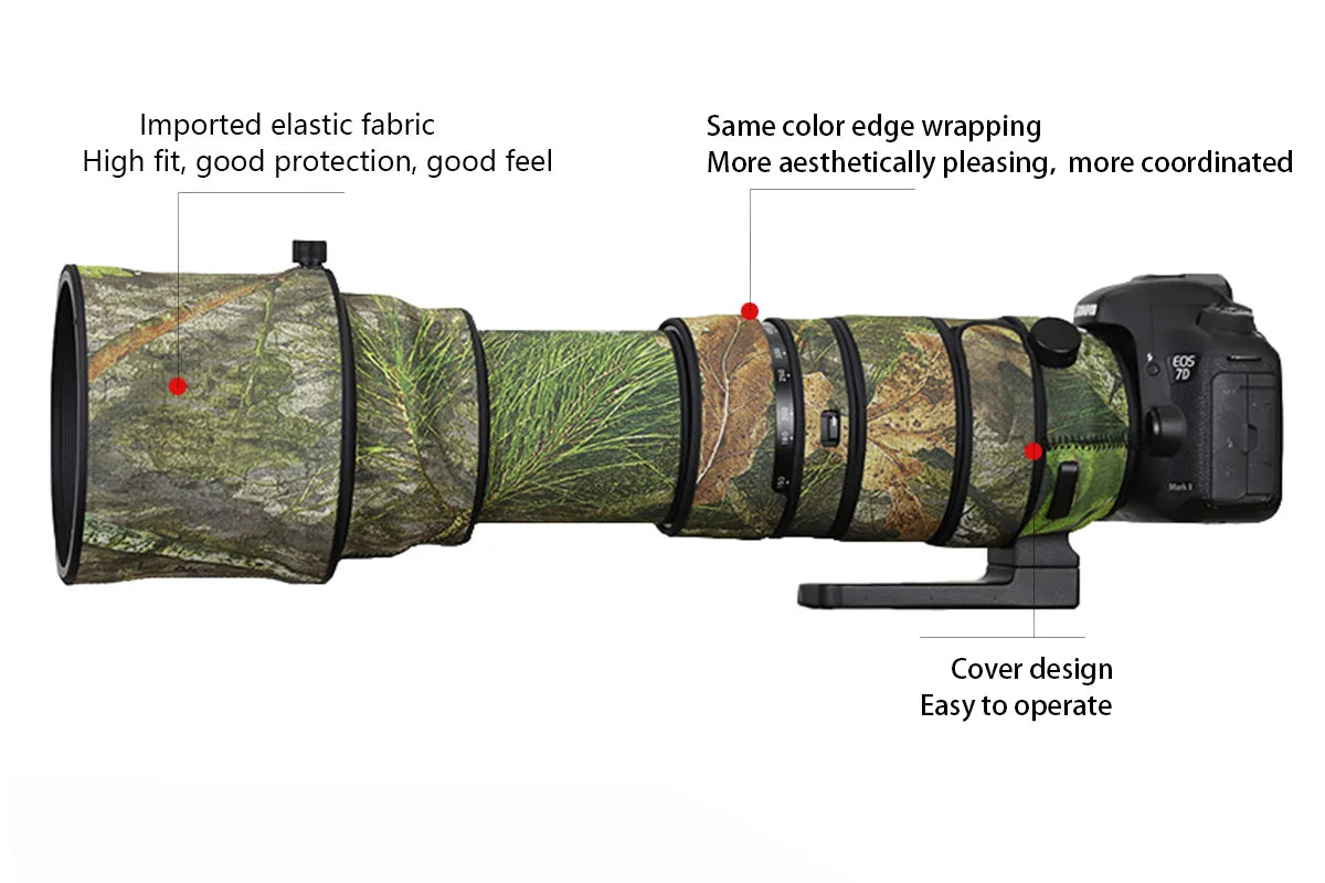 Chasing Birds Sigma 150-600mm F5-6.3 Sports Lens Coat - Waterproof Camouflage Cover (Canon/Nikon)