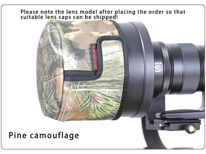 CHASING BIRDS lens cap lens camouflage waterproof shot cap for CANON NIKON lens hood rainproof camo lens cap Pine China Mainland