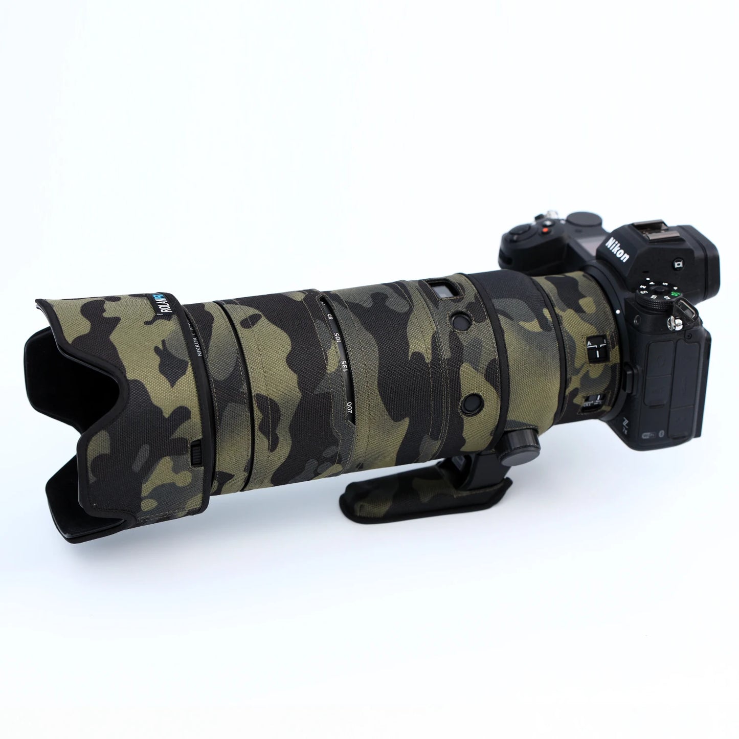 RolanPro Lens Coat for Nikon Z 70-200mm F2.8 VR S – Waterproof Camo Rain Cover