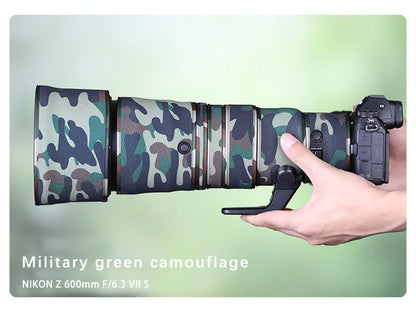 CHASING BIRDS camouflage lens coat for NIKON Z 600mm F6.3 VR S waterproof and rainproof lens protective cover Z 600 lens cover Military green China Mainland