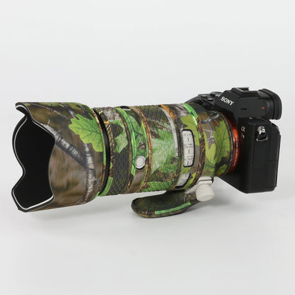 CHASING BIRDS camouflage lens coat for Sony FE 70-200mm F4 Macro G OSS II waterproof and rainproof elastic lens protect cover Green leaf