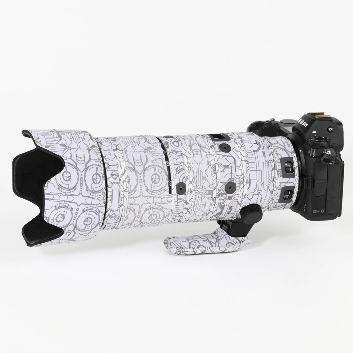 CHASING BIRDS camouflage lens coat for NIKON Z 70-200mm F2.8 VR S waterproof and rainproof protective cover z 70200 lens cover Electric White