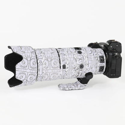 CHASING BIRDS camouflage lens coat for NIKON Z 70-200mm F2.8 VR S waterproof and rainproof protective cover z 70200 lens cover Electric White