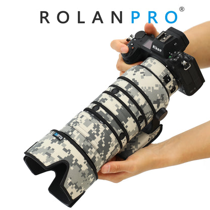 RolanPro Lens Coat for Nikon Z 70-200mm F2.8 VR S II – Waterproof Camo Cover