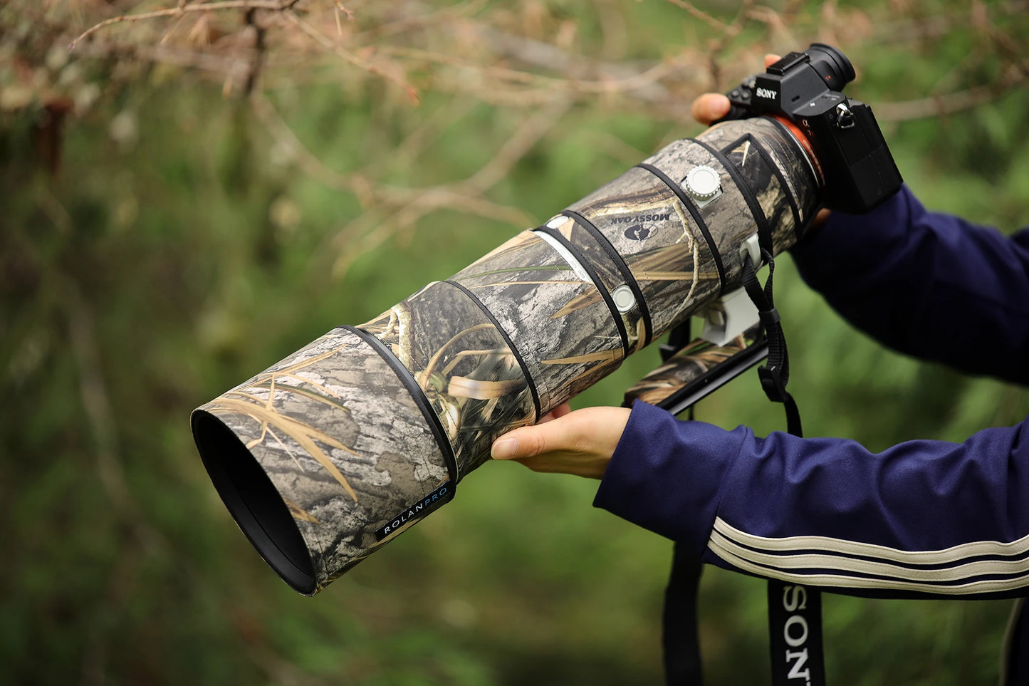 ROLANPRO Lens Coat for Sony FE 200-600mm F5.6-6.3 G OSS Lens Cover sony 200600 Camera Lens Protective Sleeve Case Raincover Camo No.49 waterproof China Mainland