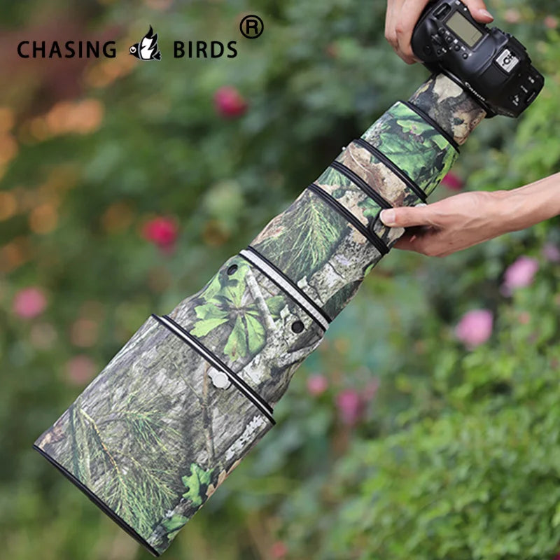 CHASING BIRDS camouflage lens coat for CANON EF 600 ｍｍ F4 L IS II USM elastic waterproof and rainproof lens protective cover