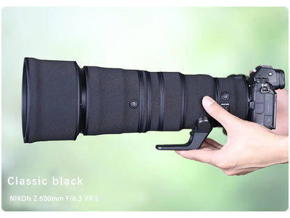 CHASING BIRDS camouflage lens coat for NIKON Z 600mm F6.3 VR S waterproof and rainproof lens protective cover Z 600 lens cover Classic black China Mainland
