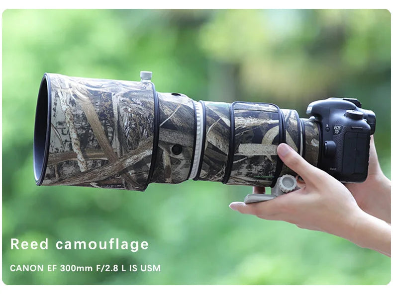 CHASING BIRDS camouflage lens coat for CANON EF 300mm F2.8 L IS USM waterproof and rainproof elasticity lens protective cover Reed China Mainland