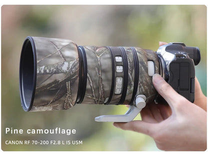 CHASING BIRDS camouflage lens coat for CANON RF 70 200 mm F2.8 L IS USM waterproof and rainproof lens coat protective cover Pine China Mainland