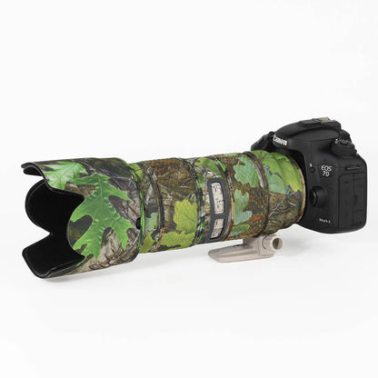 CHASING BIRDS camouflage lens coat for CANON EF 70 200 mm F2.8 L IS II or III USM waterproof and rainproof lens protective cover Green Leaf China Mainland